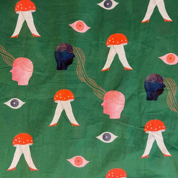 Rock Soup sz M Trippy Vibes' PJ Shirt by artist Elizabeth Haidle eclectic quirky - Picture 4 of 4